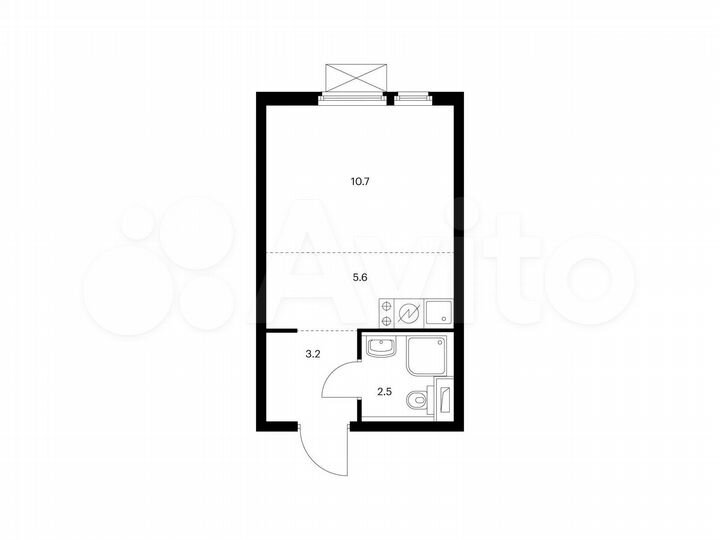 Квартира-студия, 22 м², 13/14 эт.