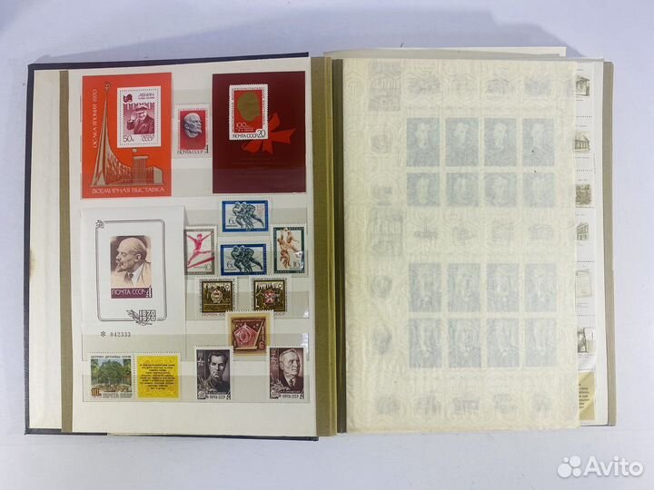 Альбом с почтовыми марками 1970 Ленин блоки