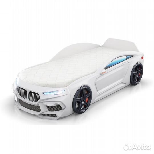 Кровать машина Romeo 3D 170*70 белая