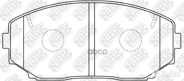 Колодки тормозные дисковые pn3813 NiBK