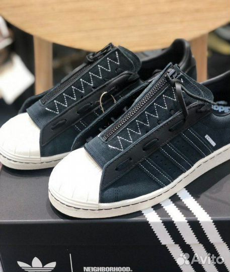 Neighborhood x Adidas Superstar 80s Core Black