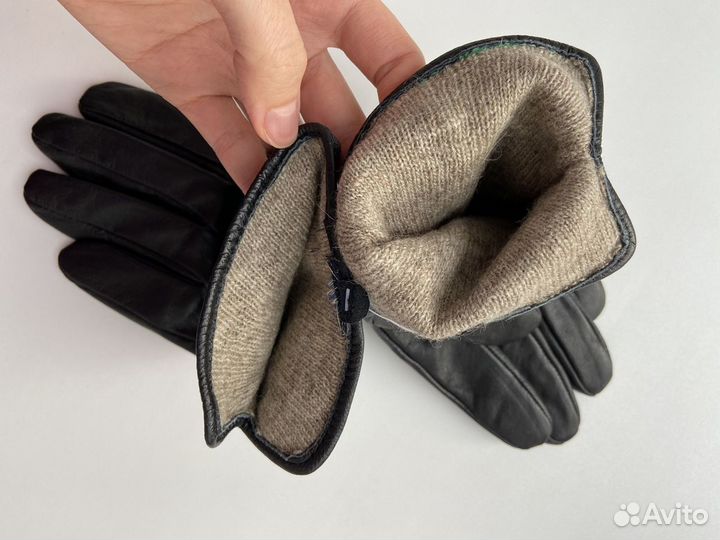 Новые кожаные перчатки мужские демисезонные