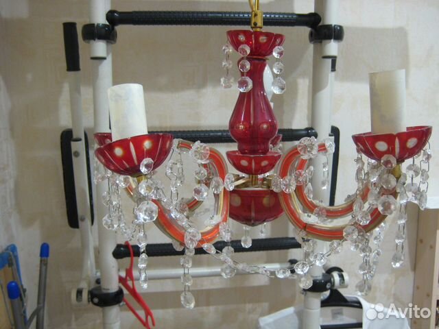 Люстра Чехословакия хрустальная