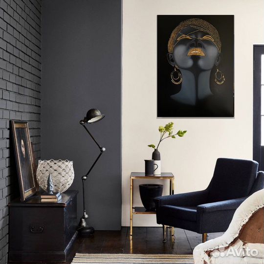 Картина маслом на холсте «Африканка»