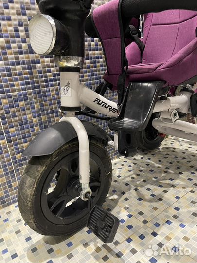 Детский велосипед с родительской ручкой