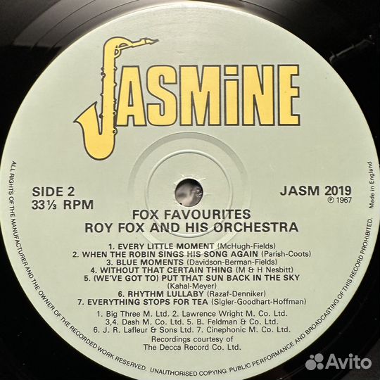 Roy Fox And His Orchestra – Fox Favourites
