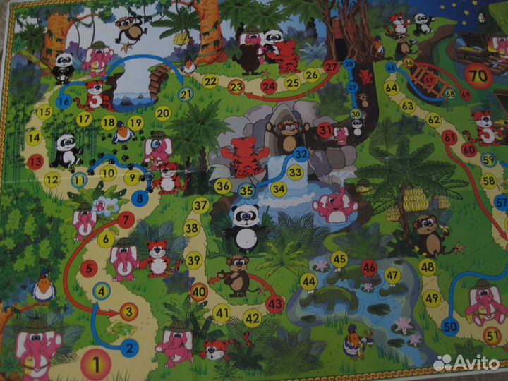 Игры-ходилки Приключения слона