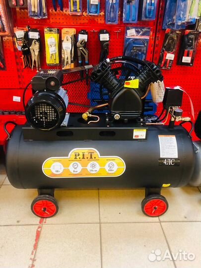 Компрессор поршневой масляный P.I.T. PAC100-C2