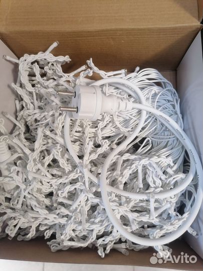 Гирлянда уличная бахрома 25 метров