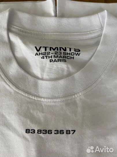Футболка Vtmnts оригинал