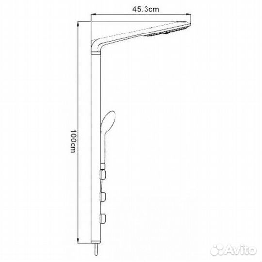 Душевая панель G2416 матовая Gappo