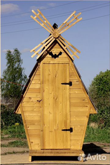 Дачный туалет деревянный SUN342