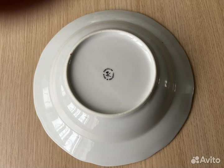 Тарелки GDR масленка Винтаж