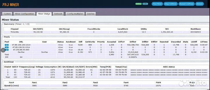 Прошивка для Antminer S19,T19,17,17+,S9,L3+,T2tz
