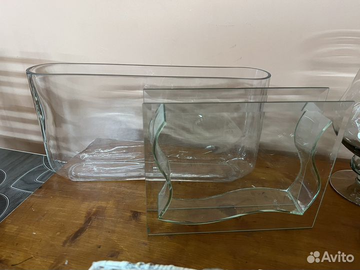 Вазы стекло декор (10 шт )