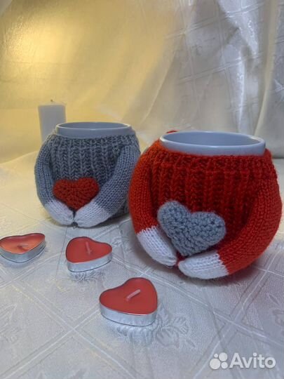 Кружка в чехле ручной работы. Подарок