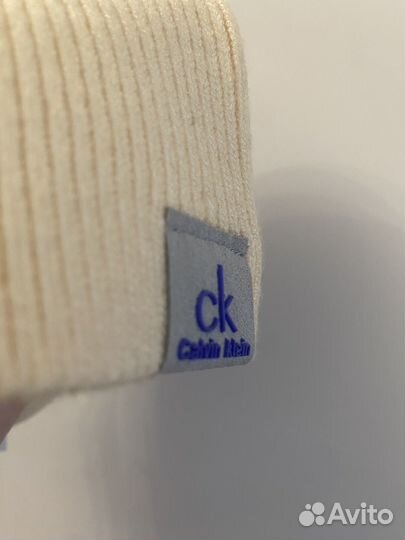 Шапка Calvin Klein (бежевая новая)
