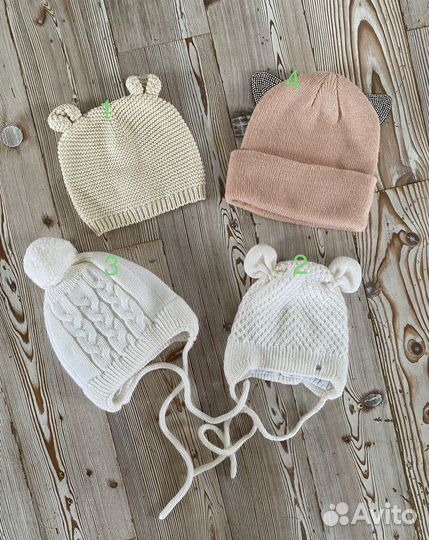 Шапки разные для девочки