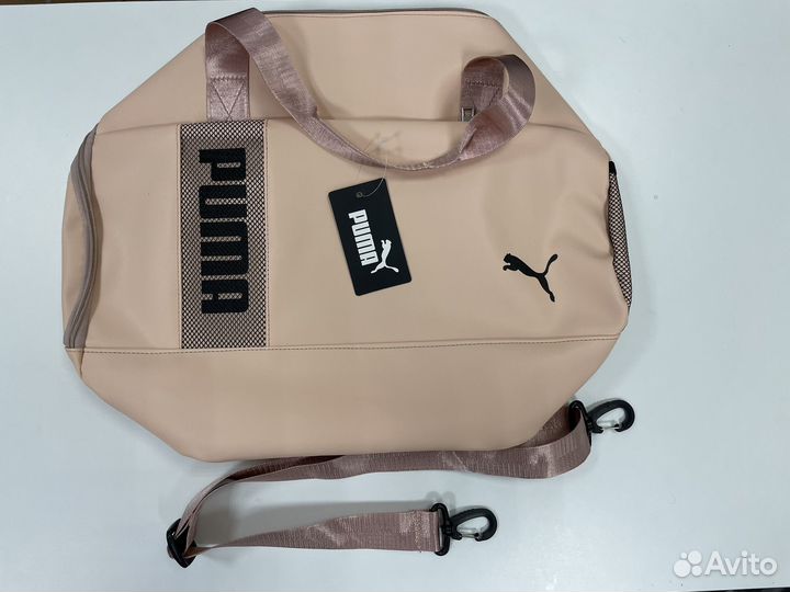 Сумка спортивная puma, розовая