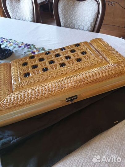 Нарды + шахматы резные ручной работы