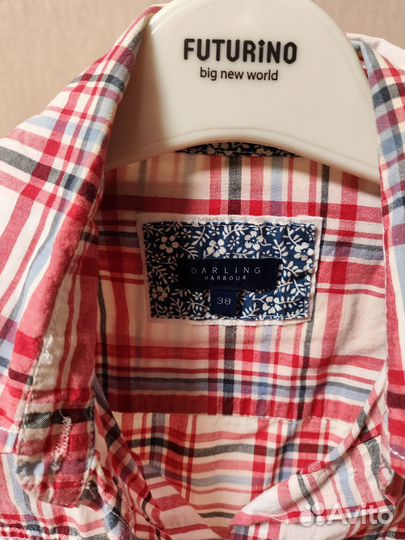 Рубашка в клетку женская 44 размер