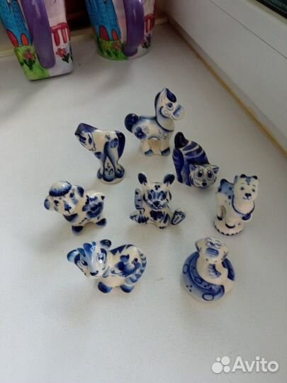 Фигурки знаки зодиака Гжель