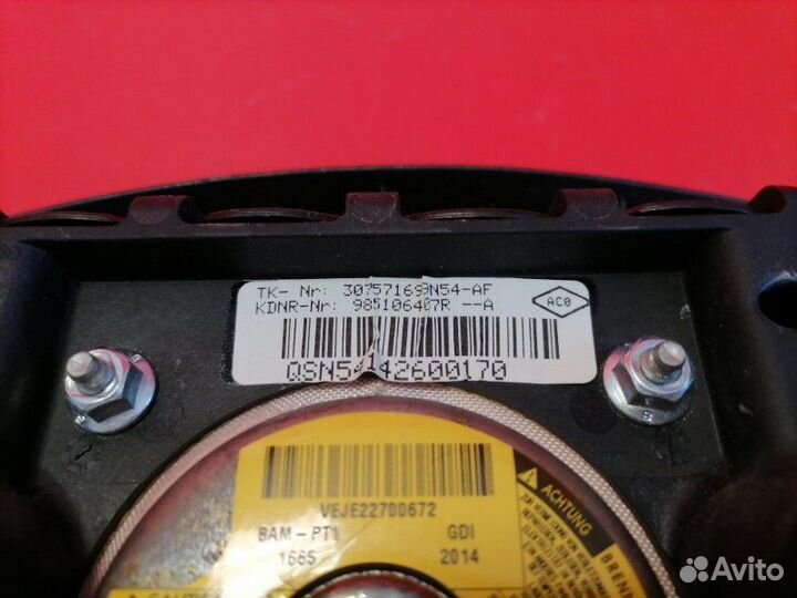 Airbag на руль Renault Duster HSM F4R 2015