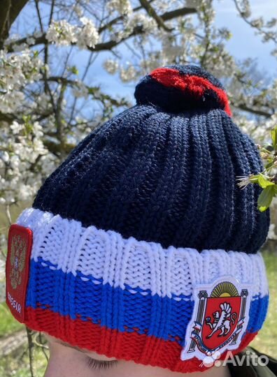 Шапка вязанная (синий) forward