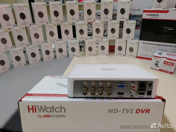 8-ми канальный видеорегистратор DS-H208QA HiWatch