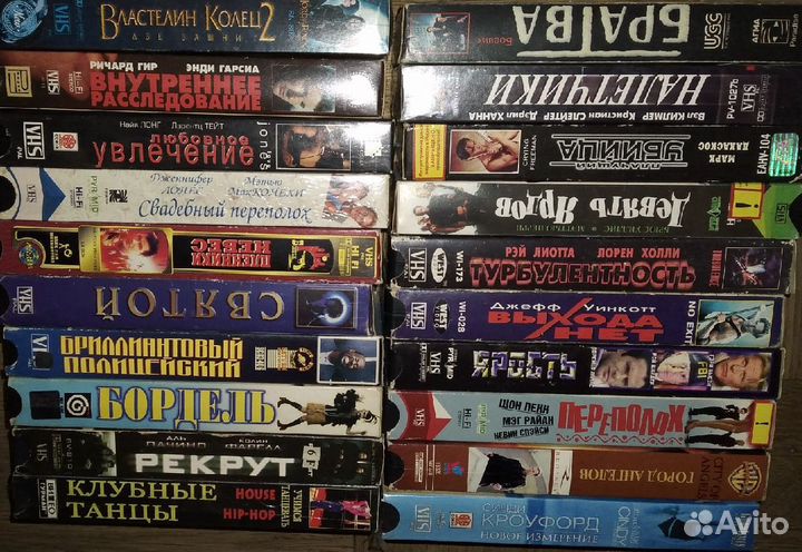 Видеокассеты Б.у (список)