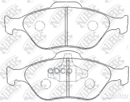 Колодки передние (ford fiesta IV-V, fusion, mazda