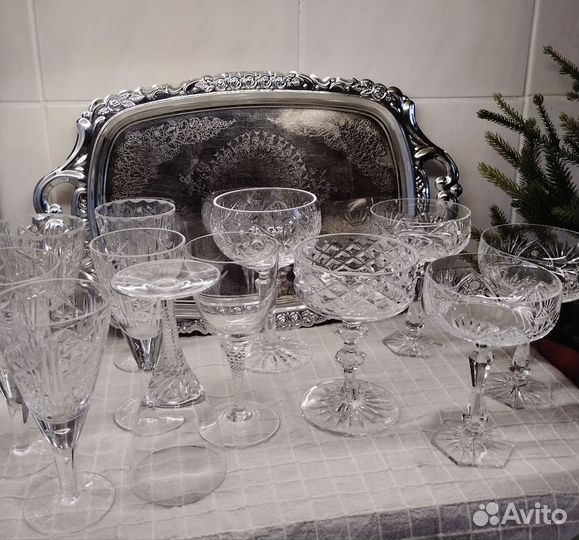 Винтажные хрустальные Фужеры