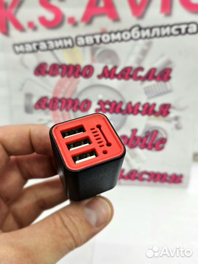 Зарядное устройство в прикуриватель с очистителем