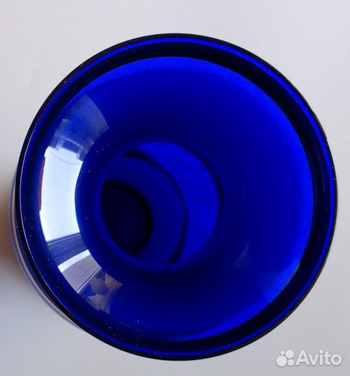 Ваза из кобальтового стекла Bohemia