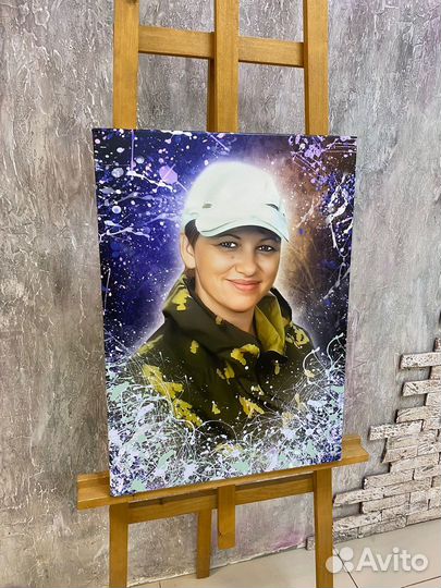 Портрет на холсте по фото
