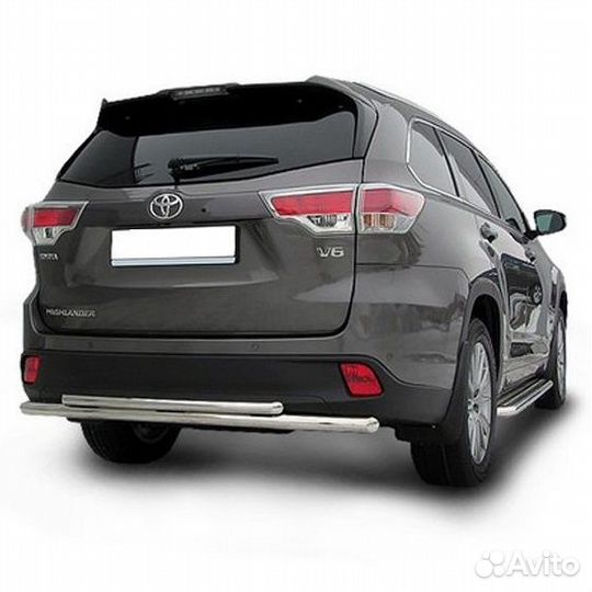 Защита бампера, уголки Toyota highlander 2014