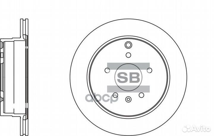 Диск тормозной sangsin brake SD3039 (96625873)