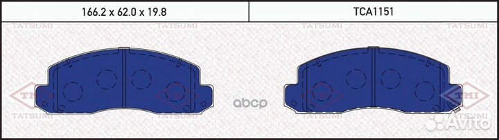TCA1151 колодки дисковые п Toyota Optimo 2 Micr
