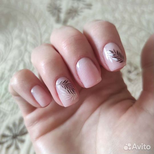 Маникюр, покрытие гель-лак, укрепление гелем