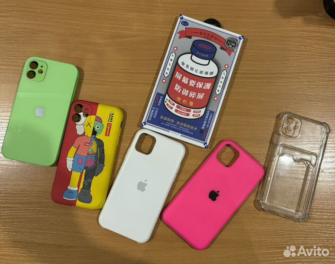 Защитное стекло remax iPhone 11 и чехлы на 11