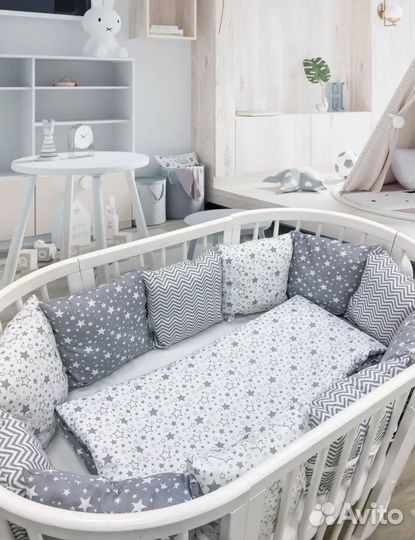 Бортики в детскую кроватку