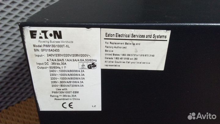 Блок безперебойного питания Eaton 9130 PW9130i1000