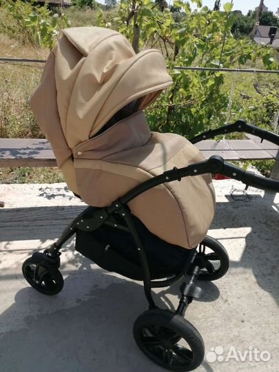 Коляска 2 в 1 эко кожа
