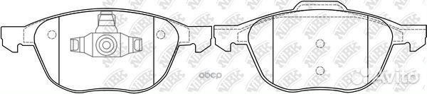 Колодки тормозные дисковые перед PN0365 NiBK