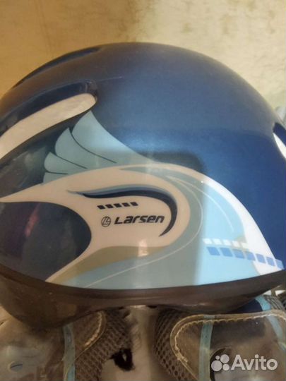 Ролики 33-36 размер,шлем,защита