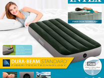 Матрас надувной intex classic downy airbed fiber 1910х760 мм высота 250мм 64756