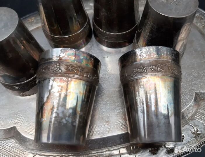 Набор стопок с подносом 875пр.Вьетнам, 60гг