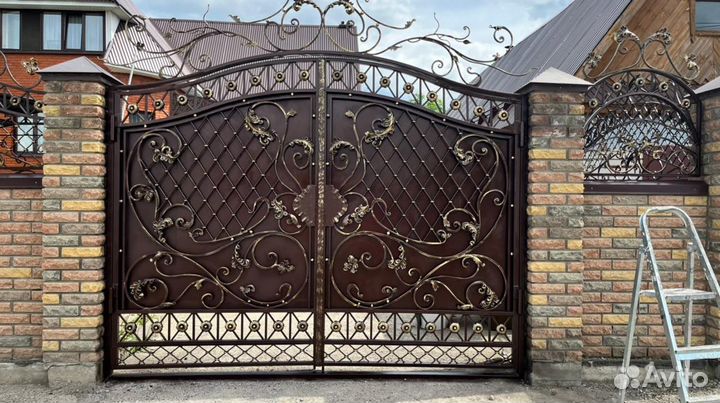 Реставрация покраска ворот и кованых изделий