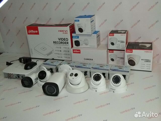 6 Камер IP видеонаблюдения с микрофоном Dahua