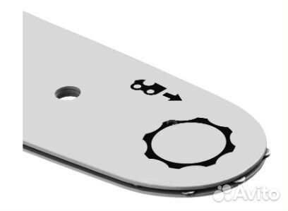 Шина для пил 40 см шаг 3/8 паз 1.3 мм зубр тип 4